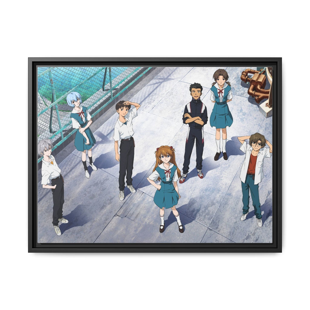 Anime Neon Genesis Evangelion Canvas Framed Art Print