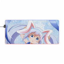 Load image into Gallery viewer, Is The Order A Rabbit? RGB LED Mouse Pad (Desk Mat)
