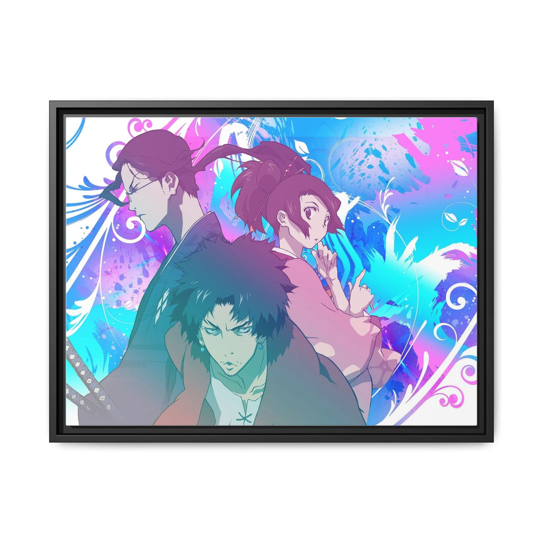 Anime Samurai Champloo Canvas Framed Art Print