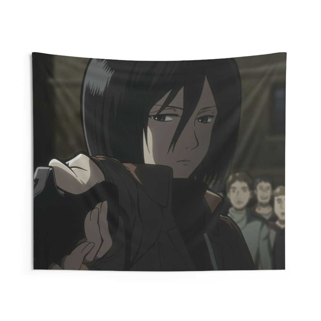 Shingeki no Kyojin - Mikasa Ackerman Indoor Wall Tapestry