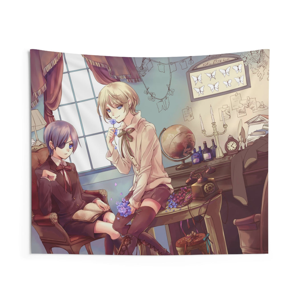 Black Butler Indoor Wall Tapestry
