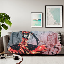 Load image into Gallery viewer, Anime Date A Liver Sherpa Blanket
