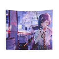 Ichigo Rain Indoor Wall Tapestry