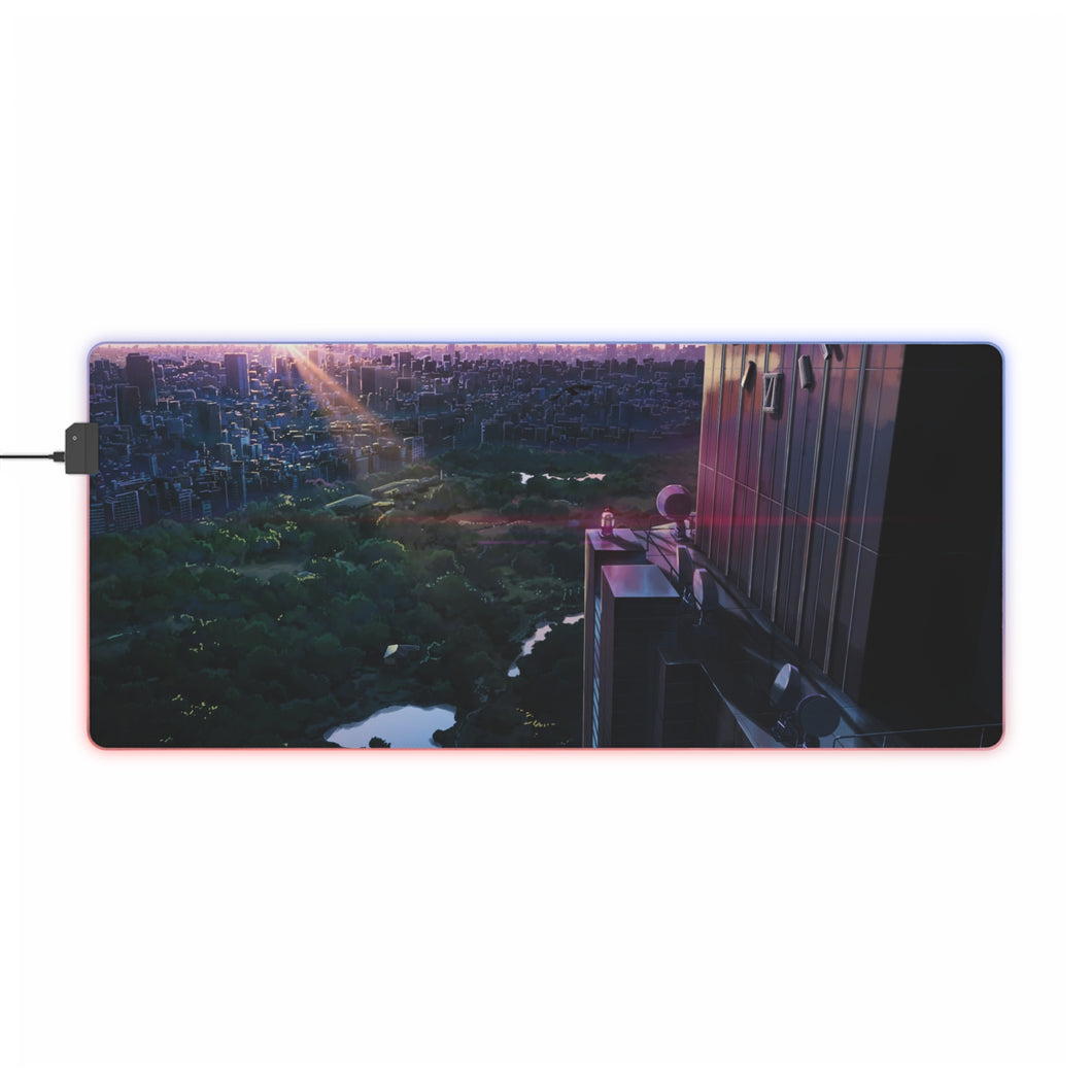The Garden Of Words RGB LED Mouse Pad (Desk Mat)