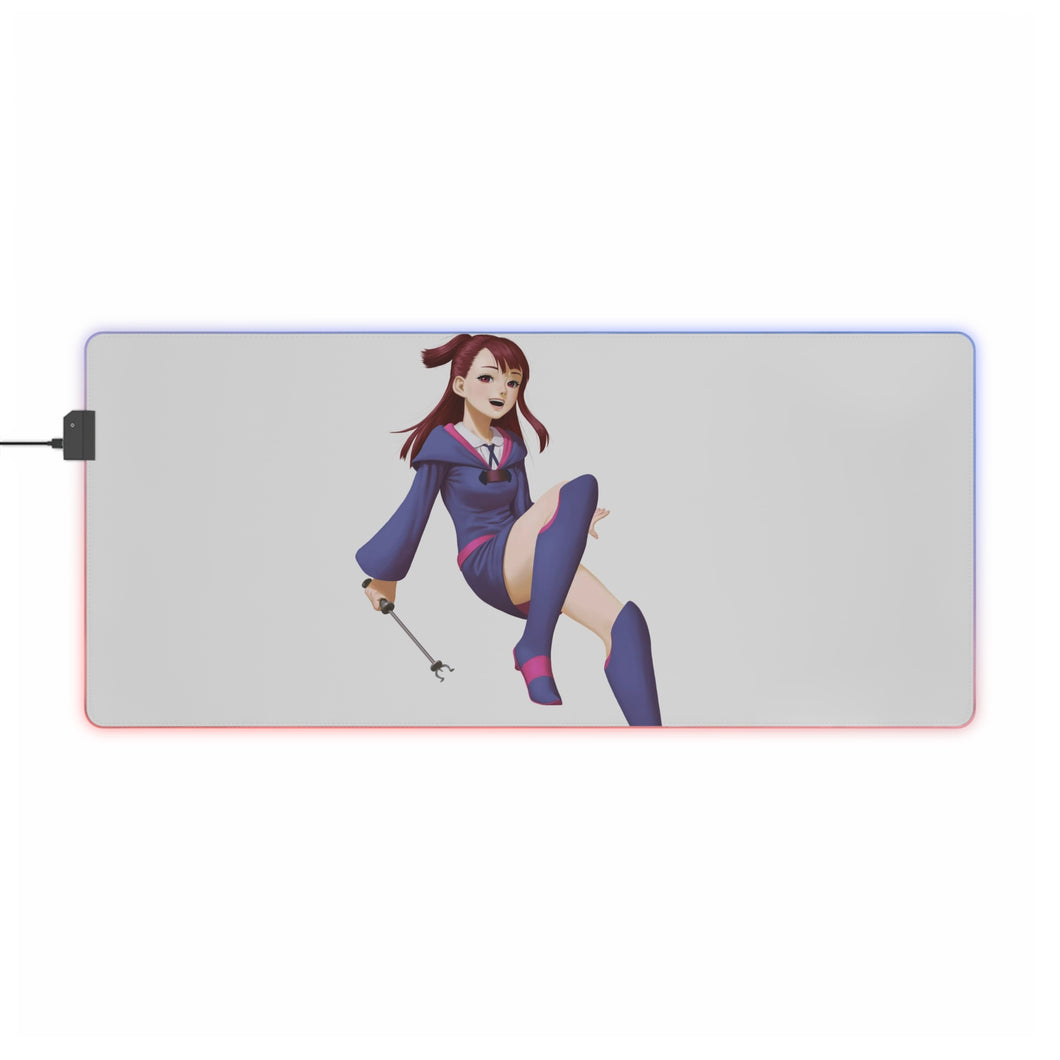 Little Witch Academia Akko Kagari, Computer Keyboard Pad RGB LED Mouse Pad (Desk Mat)