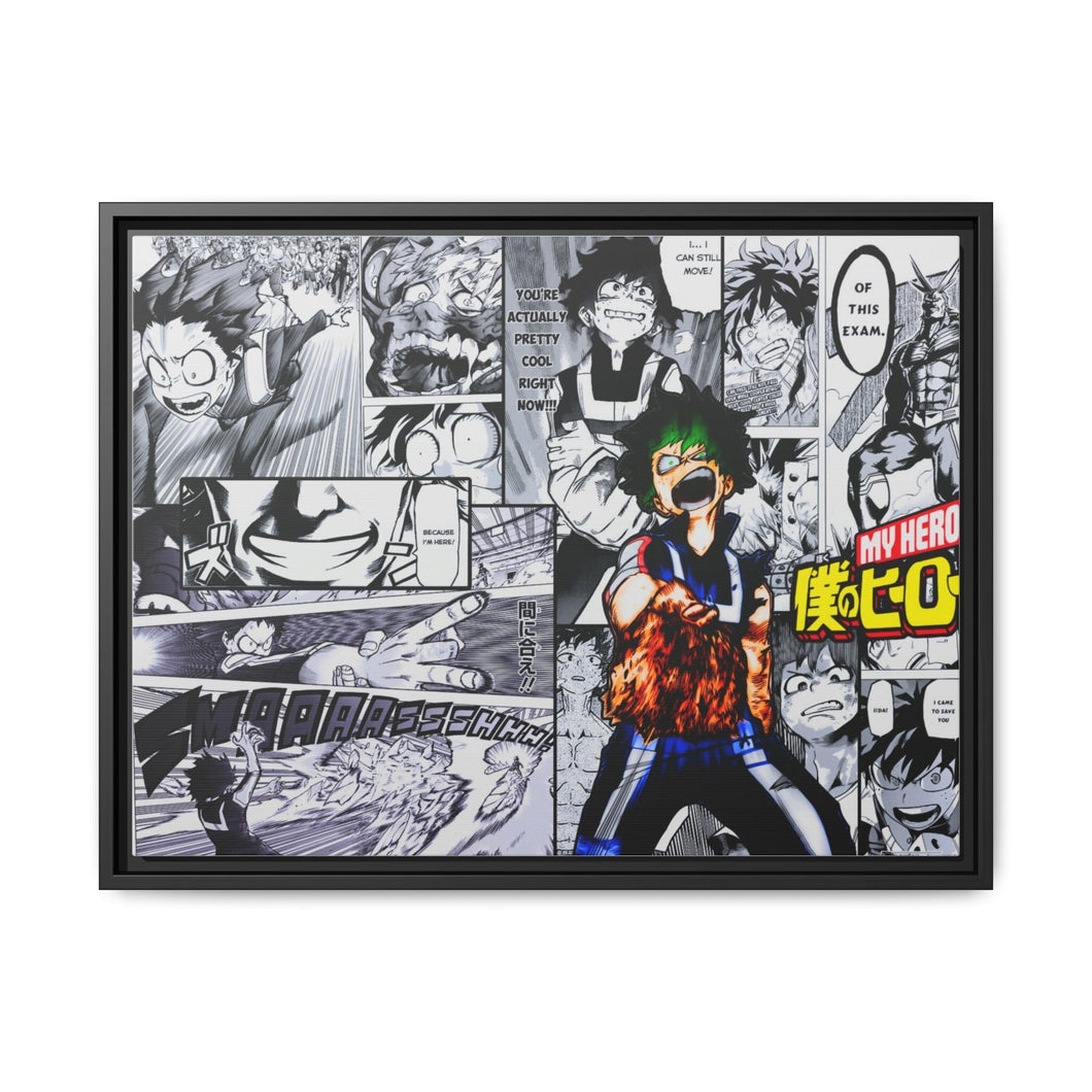My Hero Academia Izuku Midoriya Canvas Framed Art Print