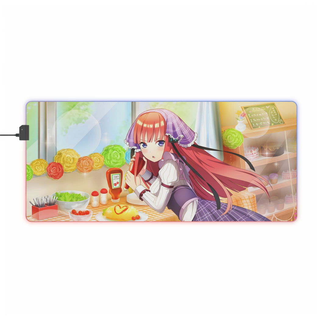 The Quintessential Quintuplets Nino Nakano RGB LED Mouse Pad (Desk Mat)