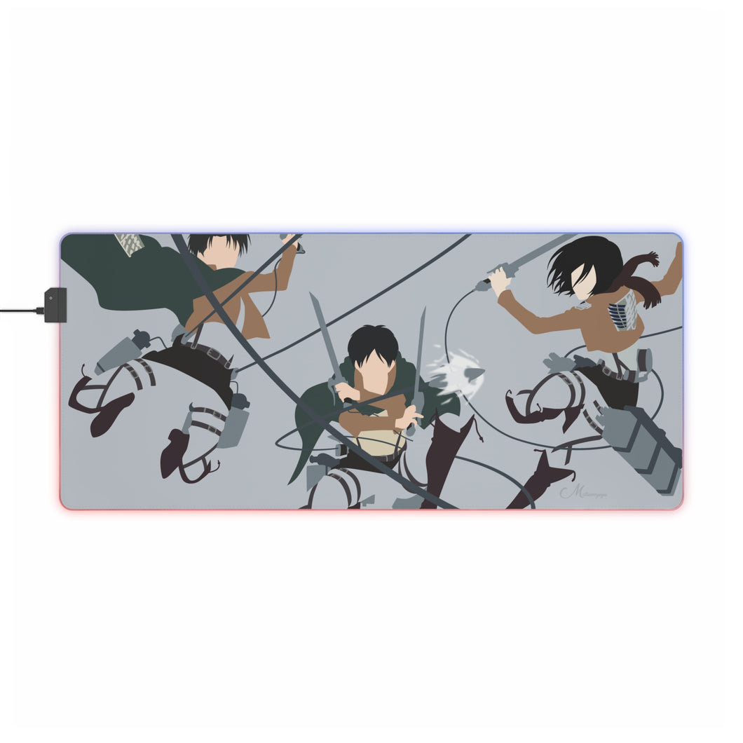 Anime Attack On Titan RGB LED Mouse Pad (Desk Mat)