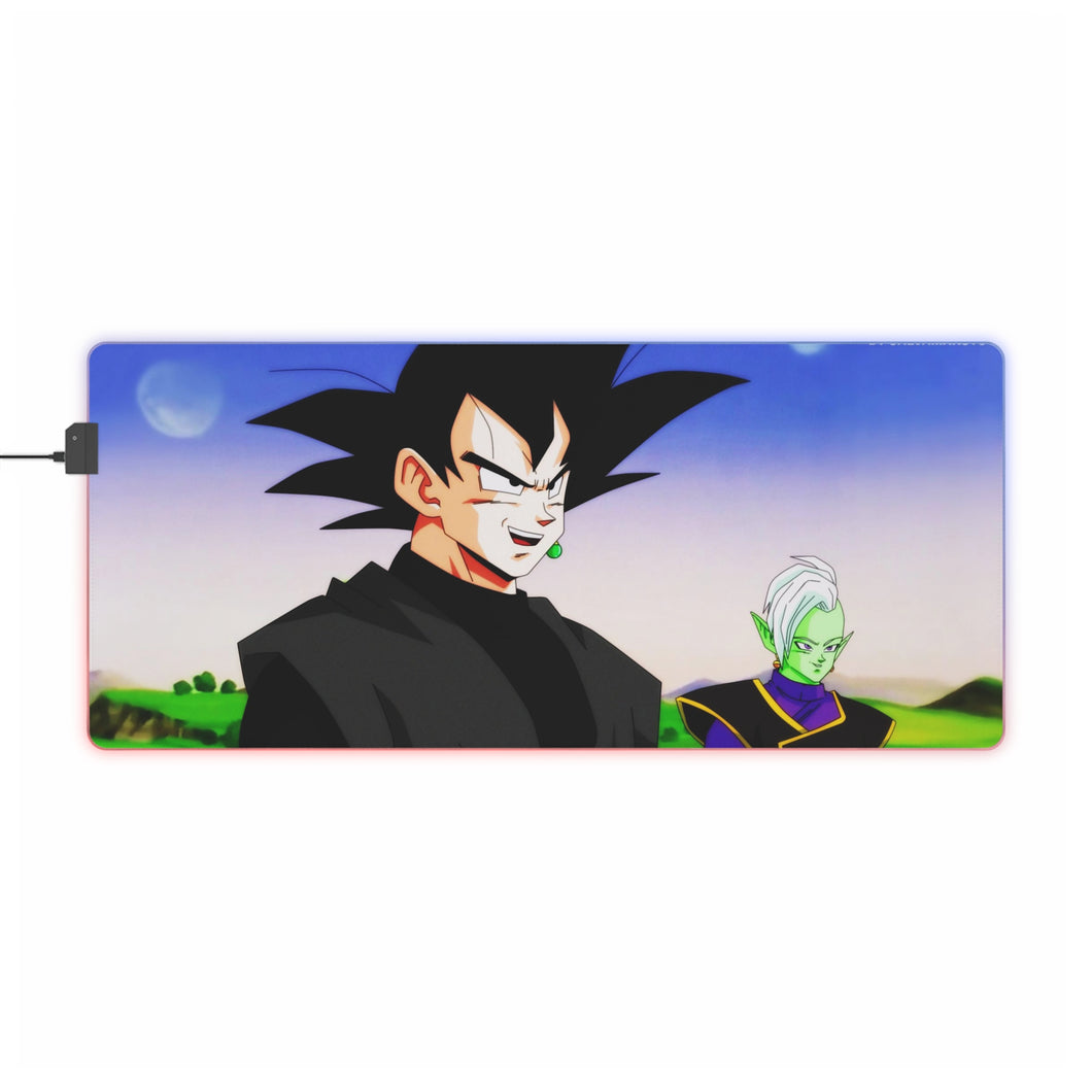 Black Goku and Zamasu RGB LED Mouse Pad (Desk Mat)
