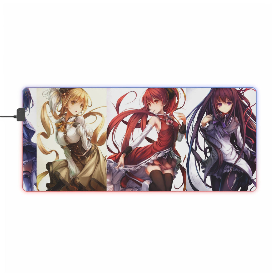 Puella Magi Madoka Magica RGB LED Mouse Pad (Desk Mat)
