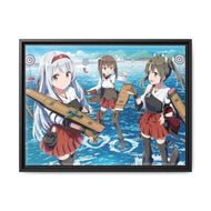 Anime Kantai Collection Canvas Framed Art Print