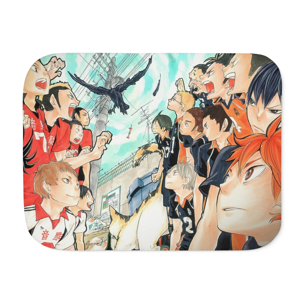 Karasuno VS Nekoma Sherpa Blanket