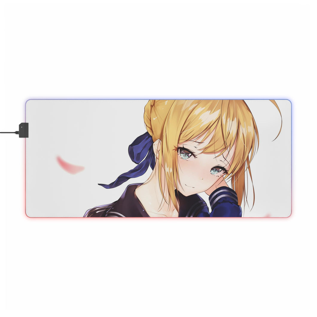 Fate - Saber RGB LED Mouse Pad (Desk Mat)