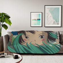 Load image into Gallery viewer, Anime Spirited Awayr Sherpa Blanket
