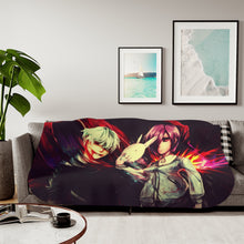 Load image into Gallery viewer, Tokyo Ghoul-Kaneki and Touka Sherpa Blanket
