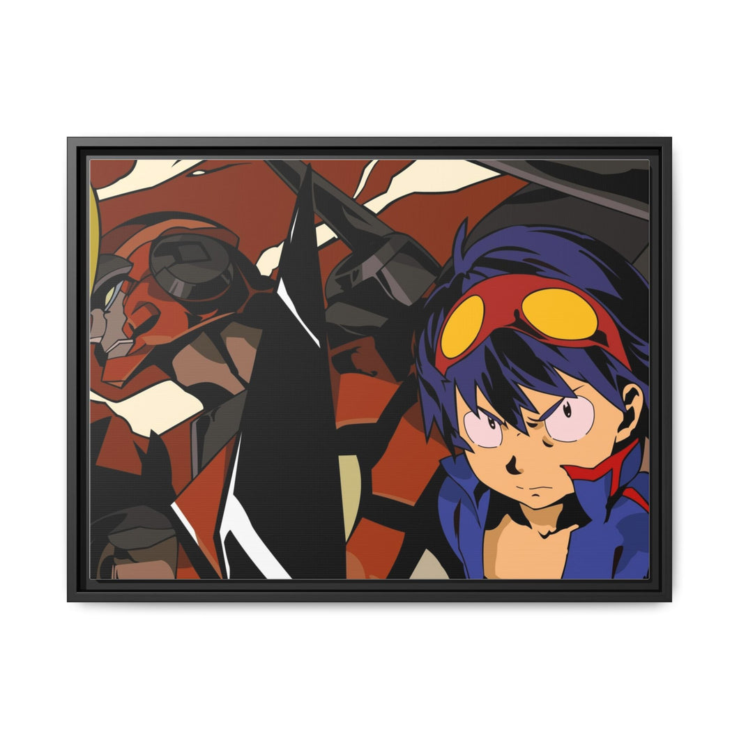 Tengen Toppa Gurren Lagann Canvas Framed Art Print