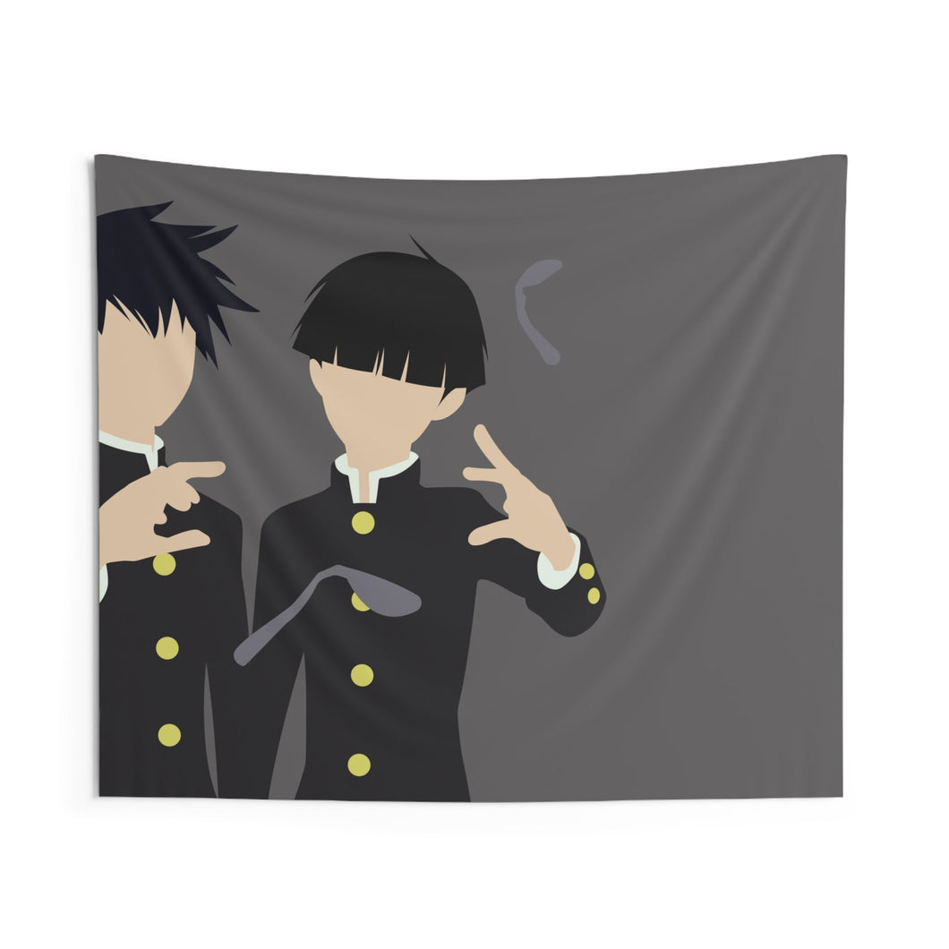 Mob Psycho 100 Shigeo Kageyama, Ritsu Kageyama Indoor Wall Tapestry