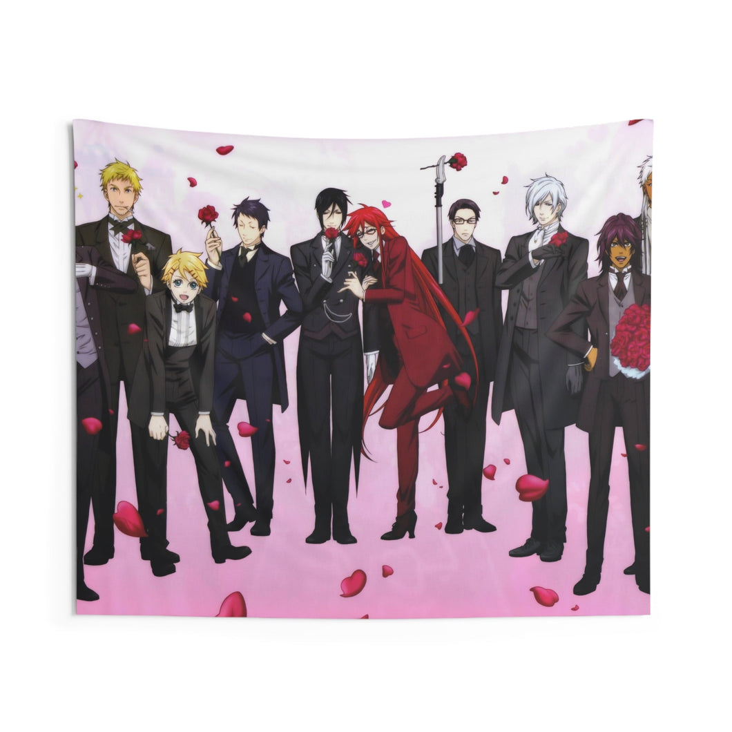 Black Butler Indoor Wall Tapestry