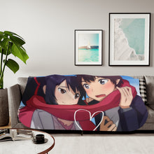 Load image into Gallery viewer, Your Name. Sherpa Blanket
