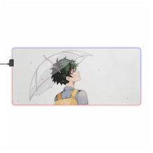 Load image into Gallery viewer, My Hero Academia Izuku Midoriya RGB LED Mouse Pad (Desk Mat)
