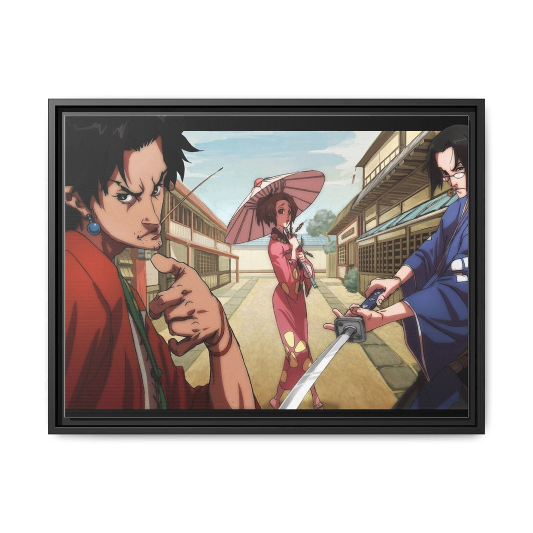 Anime Samurai Champloo Canvas Framed Art Print