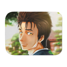 Load image into Gallery viewer, Shinichi Izumi Face Sherpa Blanket
