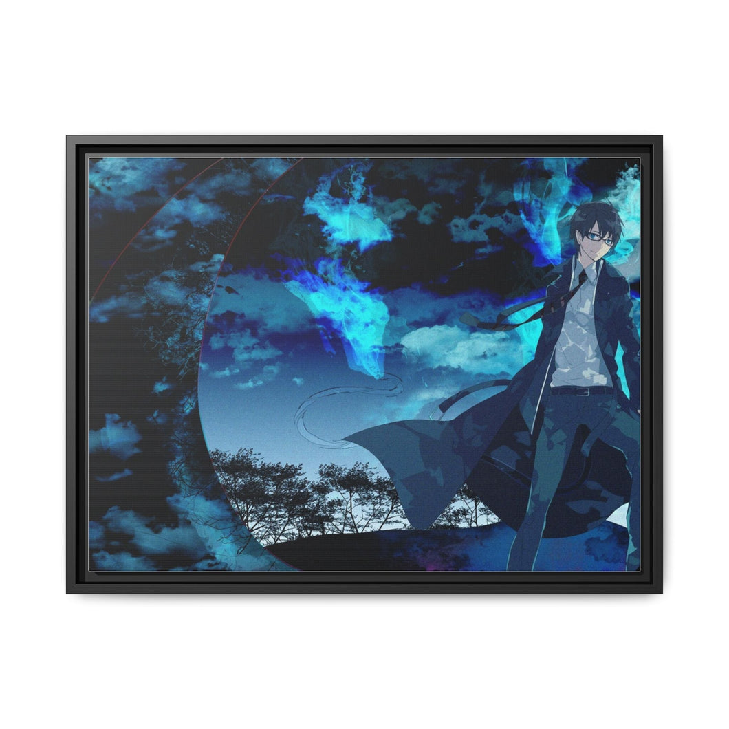 Anime Blue Exorcist Canvas Framed Art Print