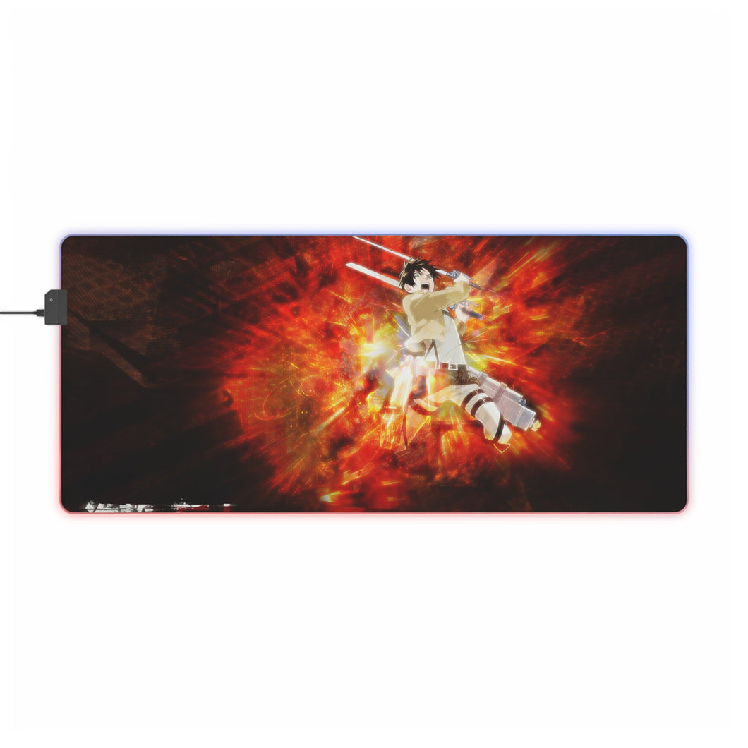 Anime Attack On Titan RGB LED Mouse Pad (Desk Mat)
