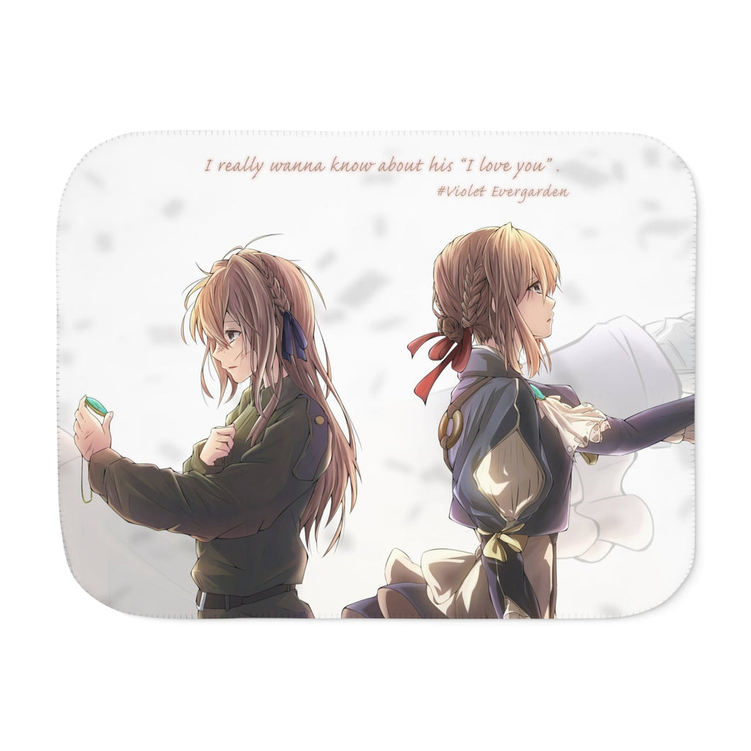 Anime Violet Evergarden Sherpa Blanket