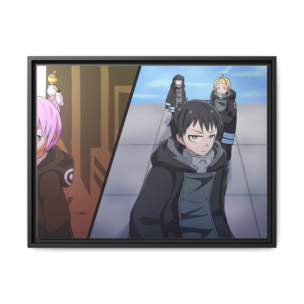 Anime Fire Force Canvas Framed Art Print
