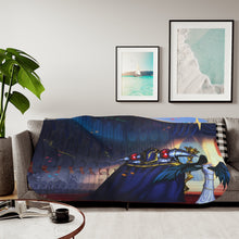 Load image into Gallery viewer, Albedo and Ainz Ooal Gown Sherpa Blanket
