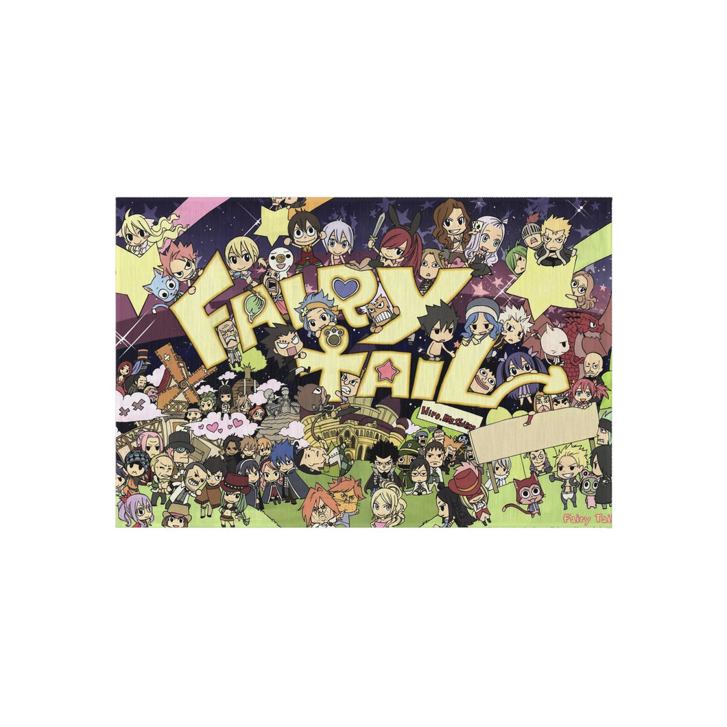 Fairy Tail Natsu Dragneel, Erza Scarlet, Gray Fullbuster, Lucy Heartfilia, Happy Rug