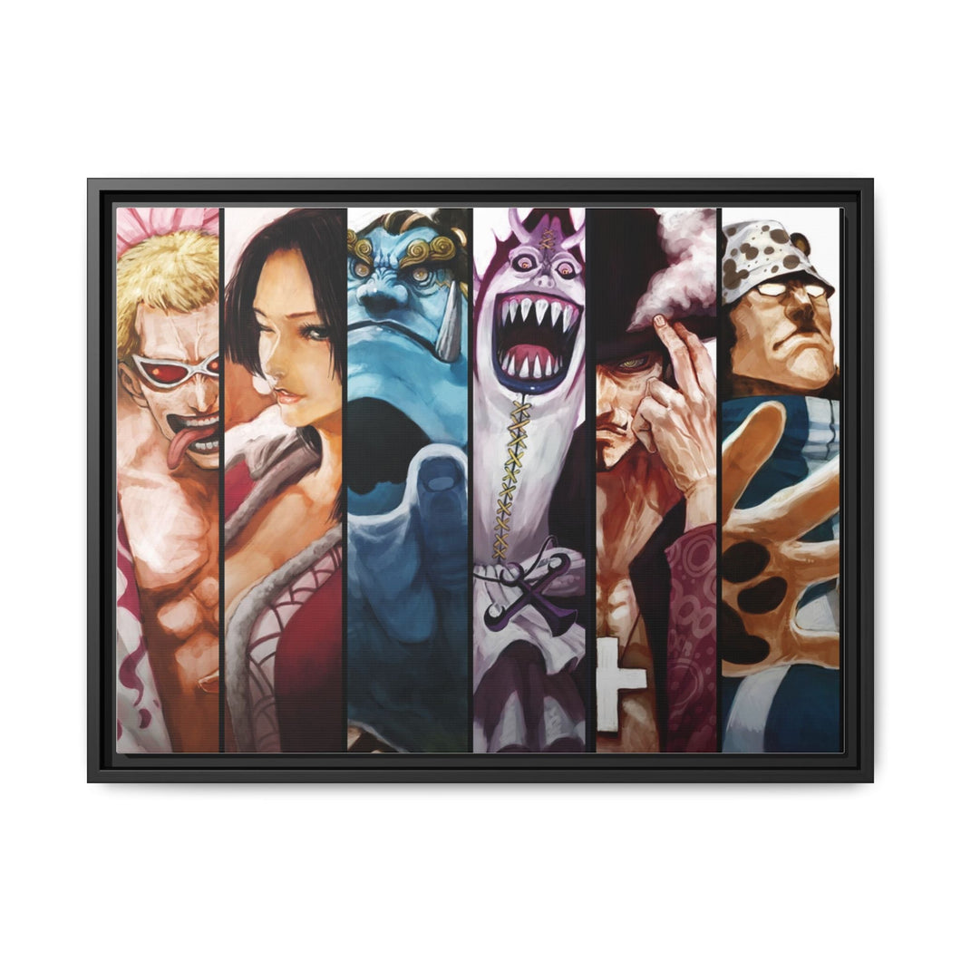 One Piece Jinbe Canvas Framed Art Print