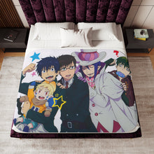Load image into Gallery viewer, Blue Exorcist Sherpa Blanket
