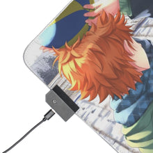 Load image into Gallery viewer, Hinata Shouyou &amp; Yachi Hitoka RGB LED Mouse Pad (Desk Mat)
