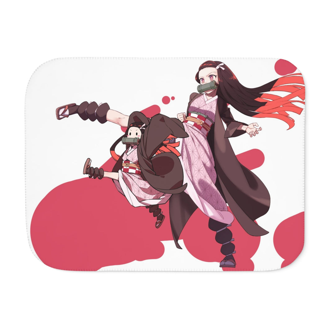 Anime Demon Slayer: Kimetsu no Yaiba Sherpa Blanket