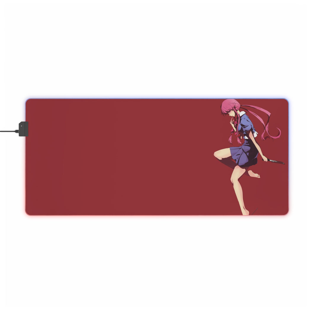Mirai Nikki Yuno Gasai RGB LED Mouse Pad (Desk Mat)