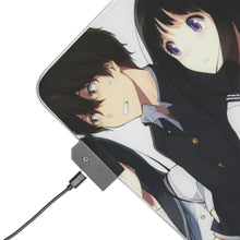 Load image into Gallery viewer, Eru Chitanda  And  Hōtarō Oreki RGB LED Mouse Pad (Desk Mat)
