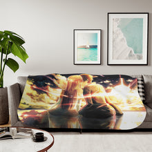 Load image into Gallery viewer, Kirito and Asuna Sherpa Blanket
