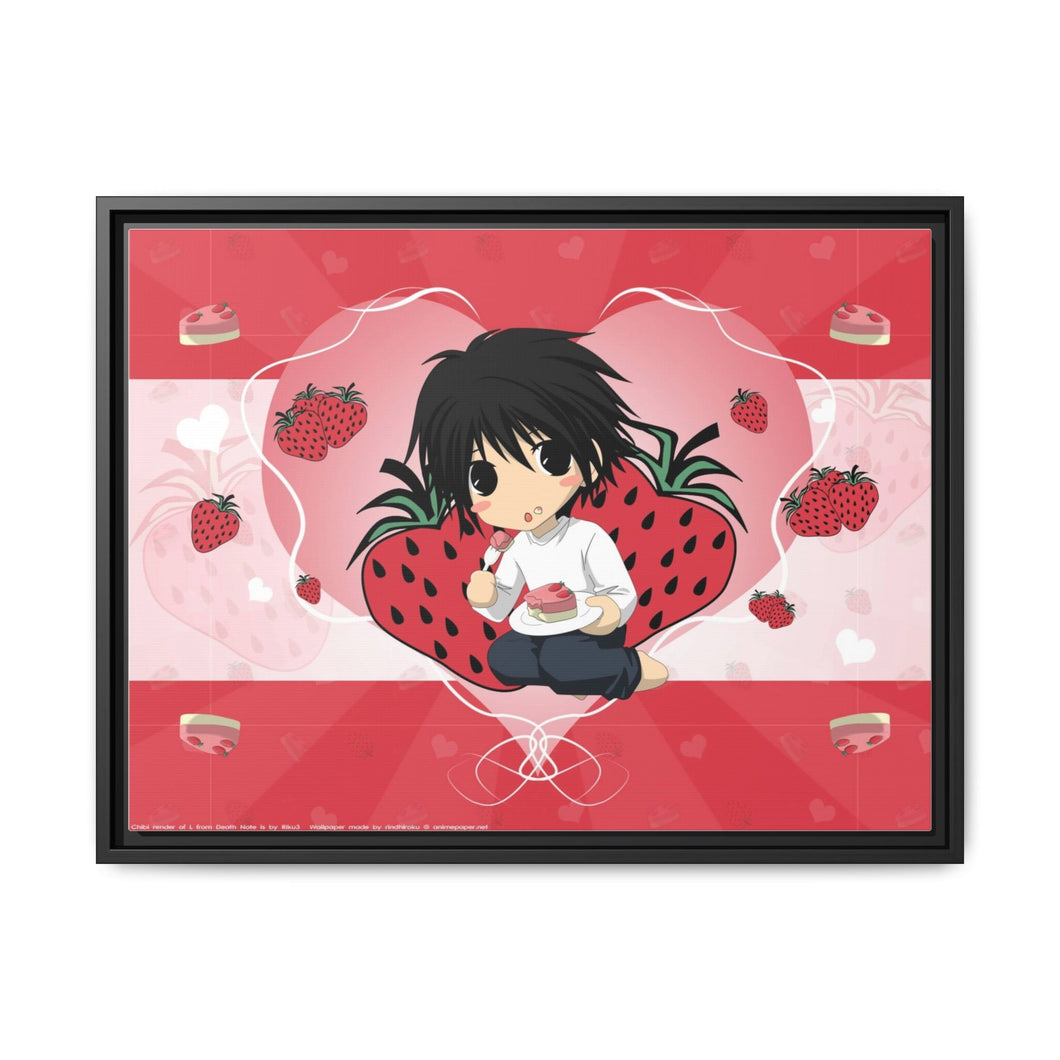 strawberries Canvas Framed Art Print