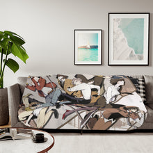 Load image into Gallery viewer, Bungou Stray Dogs Osamu Dazai, Atsushi Nakajima, Ranpo Edogawa, Akiko Yosano, Doppo Kunikida Sherpa Blanket
