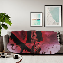 Load image into Gallery viewer, Black Clover Asta Sherpa Blanket
