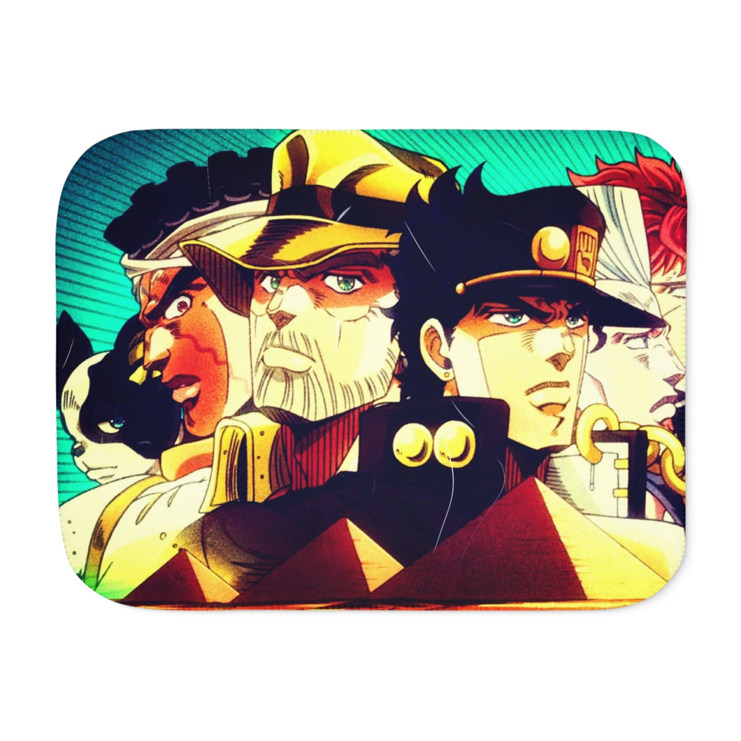 Anime Jojo's Bizarre Adventure Sherpa Blanket