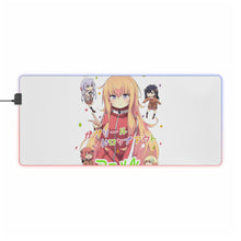 Load image into Gallery viewer, Gabriel DropOut Satanichia Kurumizawa Mcdowell, Gabriel Tenma White, Vignette Tsukinose April, Raphiel Shiraha Ainsworth RGB LED Mouse Pad (Desk Mat)
