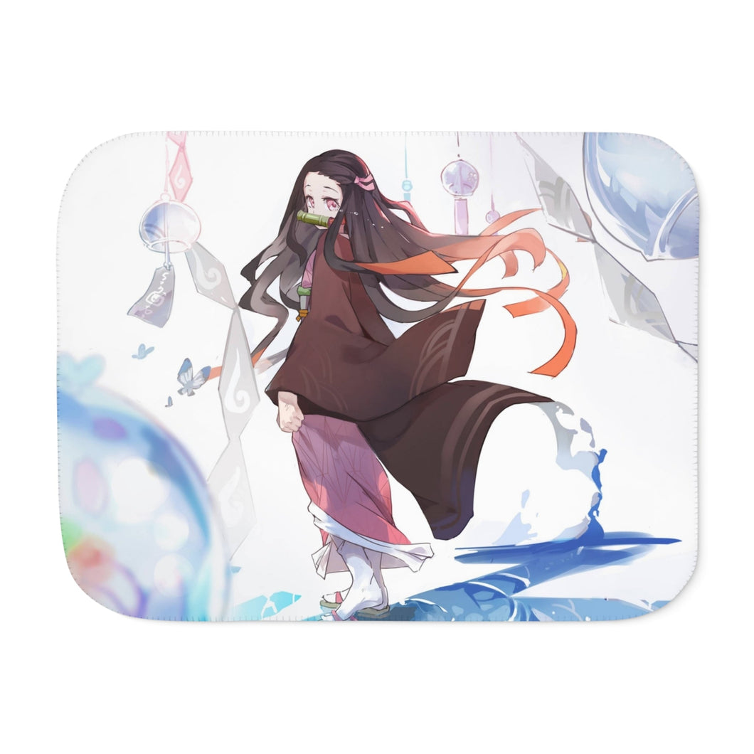 Anime Demon Slayer: Kimetsu no Yaiba Sherpa Blanket