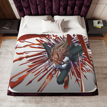 Load image into Gallery viewer, Anime Chainsaw Man Sherpa Blanket
