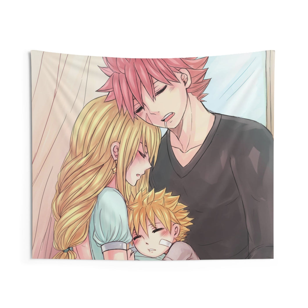Fairy Tail Natsu Dragneel, Lucy Heartfilia Indoor Wall Tapestry