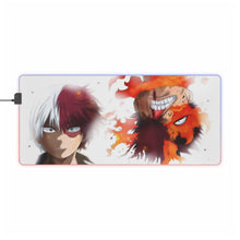 Load image into Gallery viewer, Shoto Todoroki / Enji Todoroki RGB LED Mouse Pad (Desk Mat)
