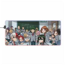 Load image into Gallery viewer, My Hero Academia Izuku Midoriya, Katsuki Bakugou, Tenya Iida, Shouta Aizawa, Tsuyu Asui RGB LED Mouse Pad (Desk Mat)
