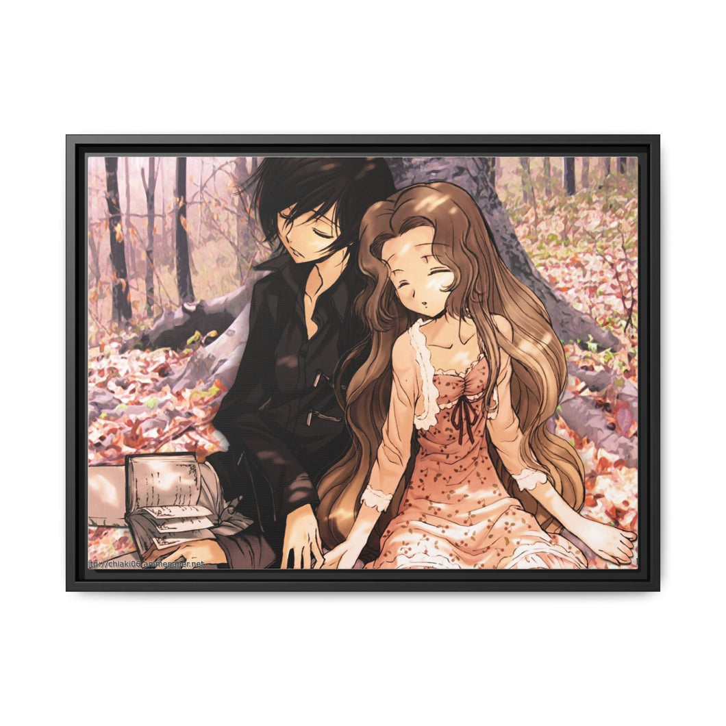 Code Geass Lelouch Lamperouge, Nunnally Lamperouge Canvas Framed Art Print